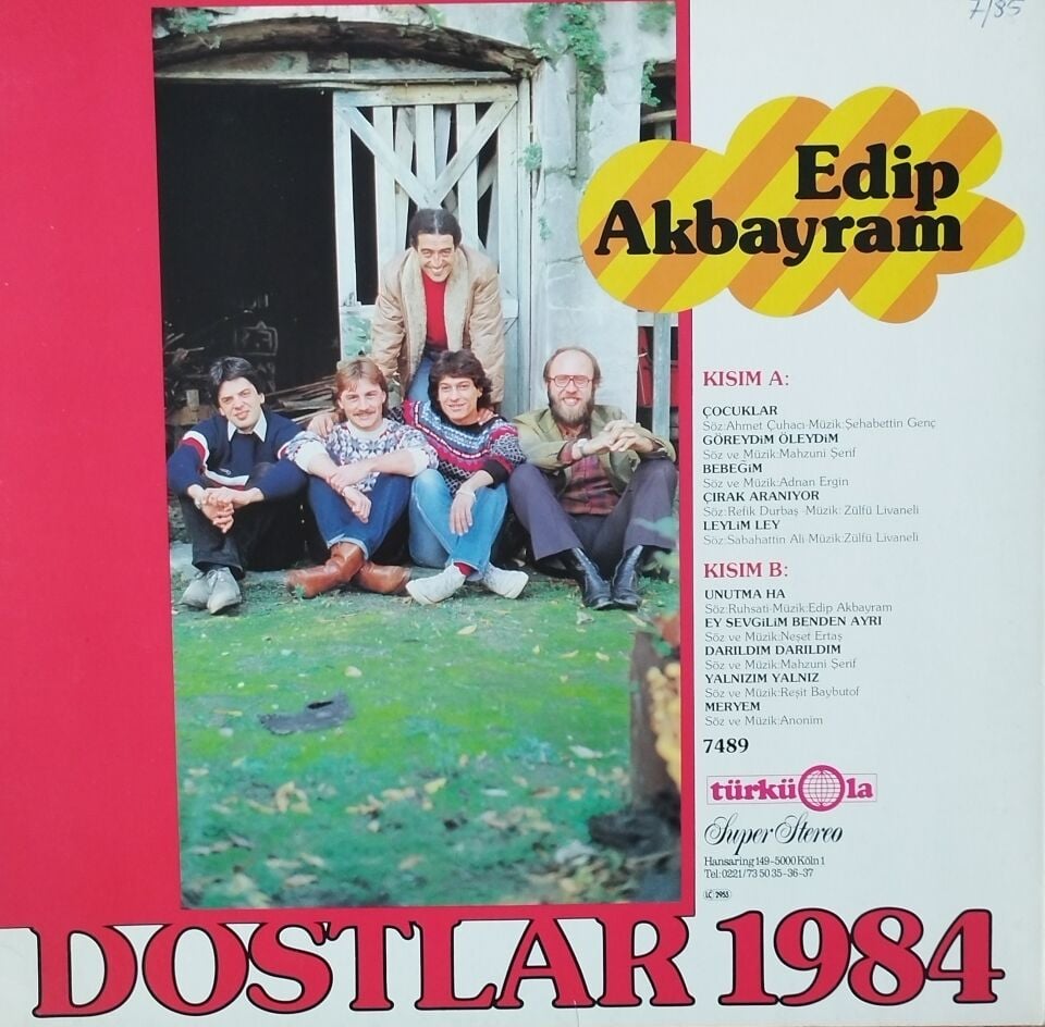 Edip Akbayram & Dostlar – 1984 LP PLAK