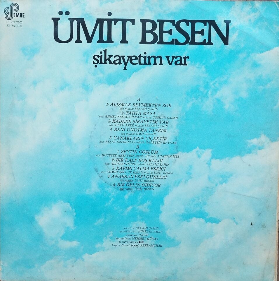 ÜMİT BESEN /ŞİKAYETİM VAR Plak