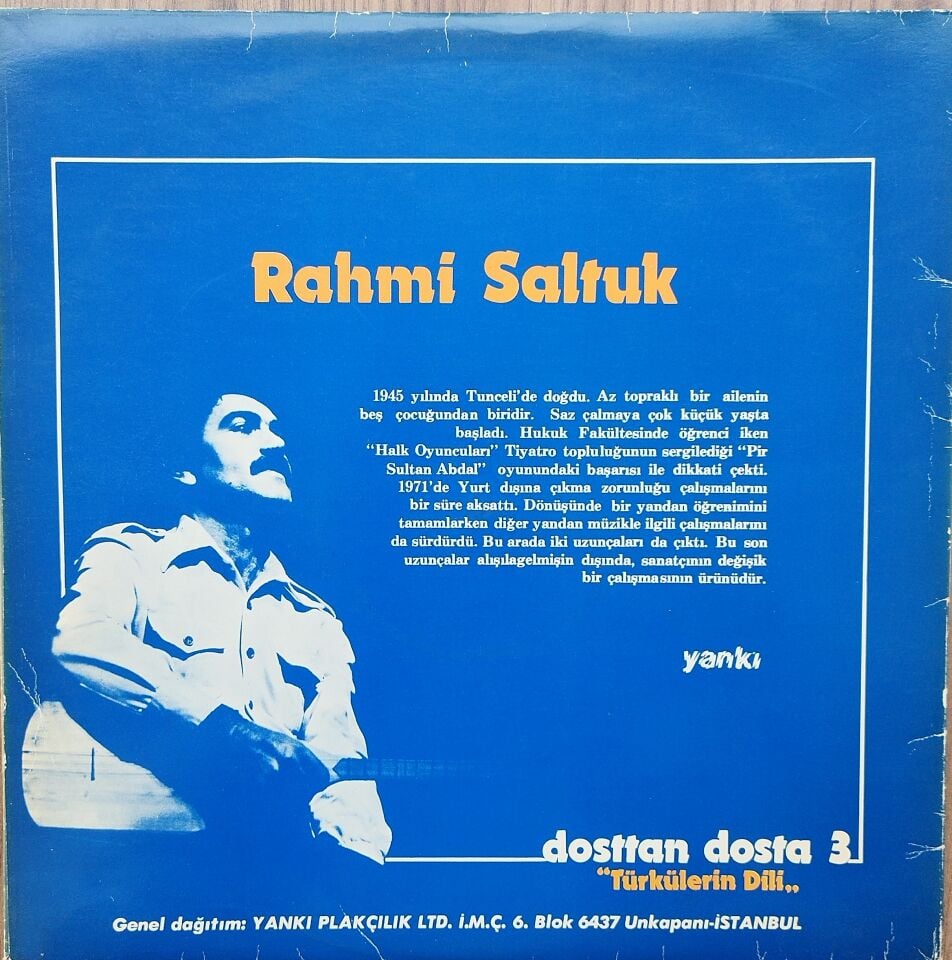 RAHMİ SALTUK/DOSTTAN DOSTA 3 Plak
