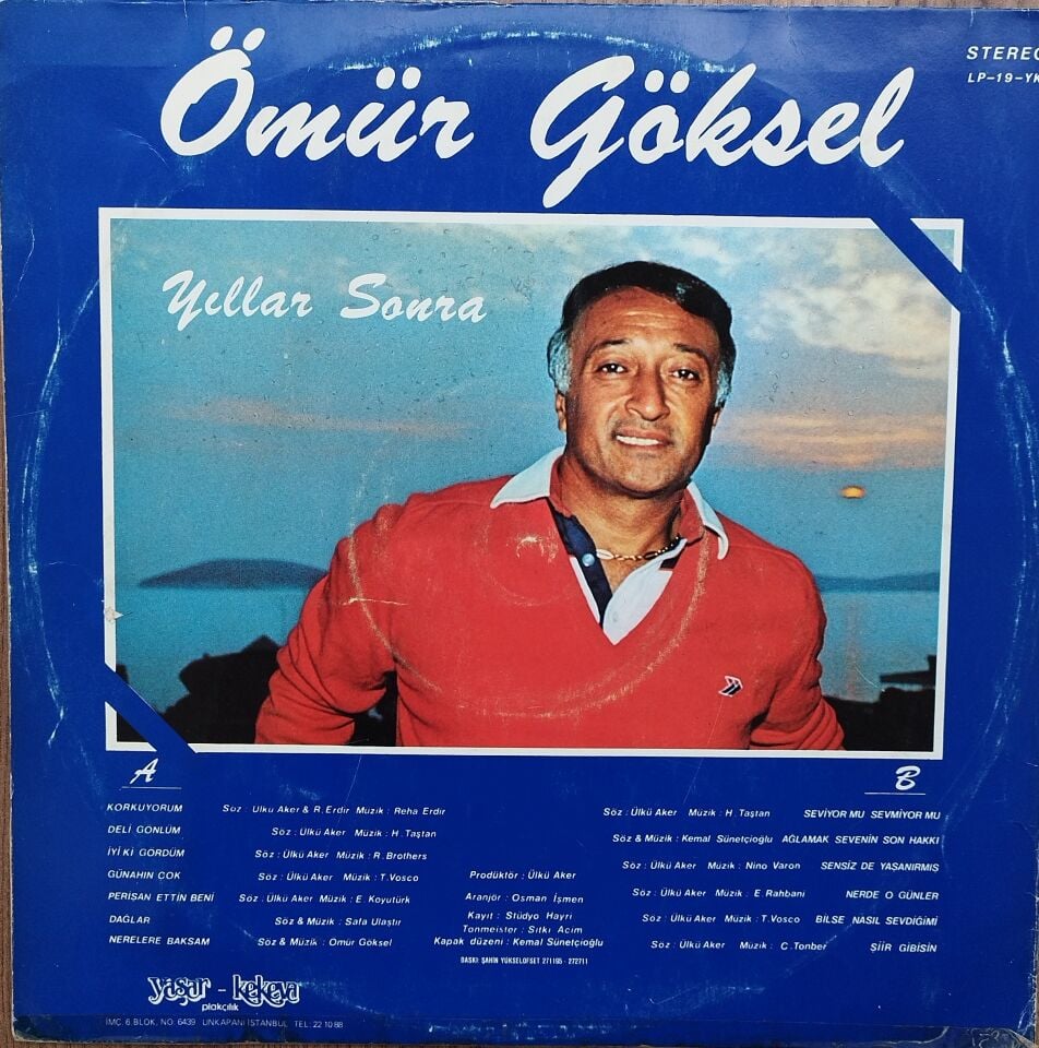 ÖMÜR GÖKSEL/YILLAR SONRA Plak