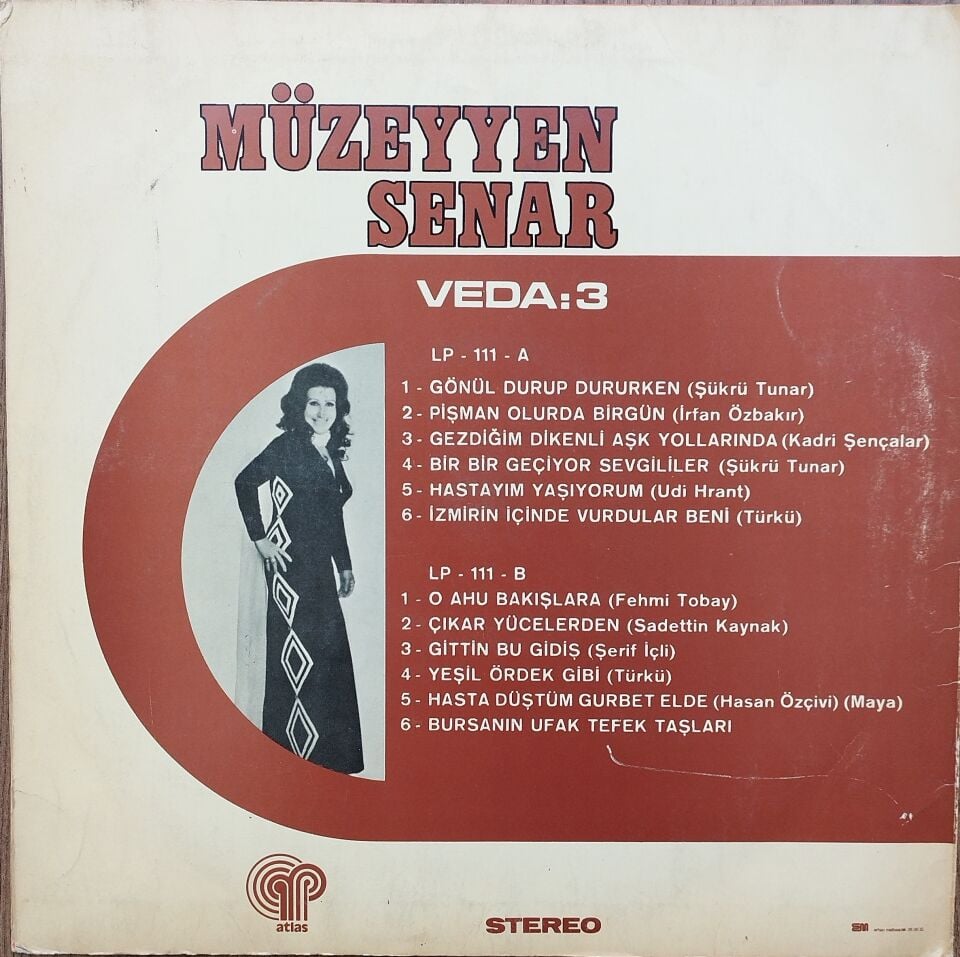MÜZEYYEN SENAR/VEDA 3 Plak
