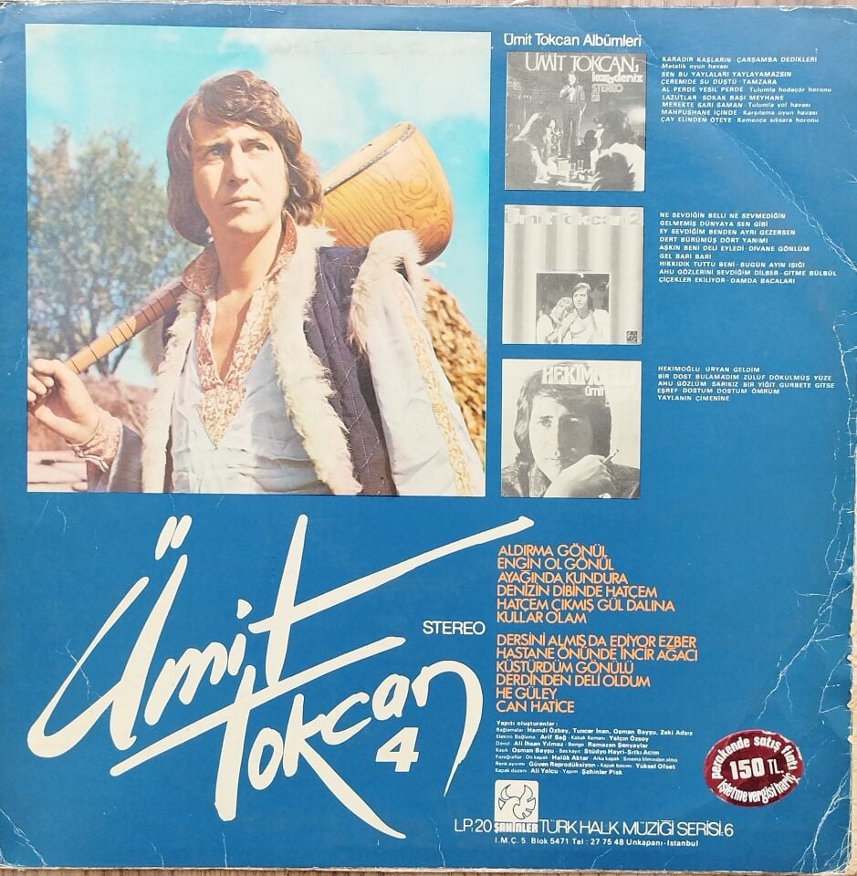 ÜMİT TOKCAN 4 LP Plak