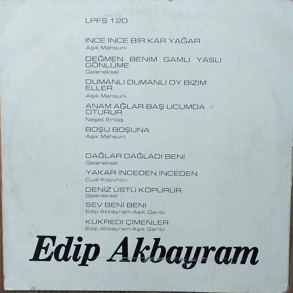 EDİP AKBAYRAM Plak