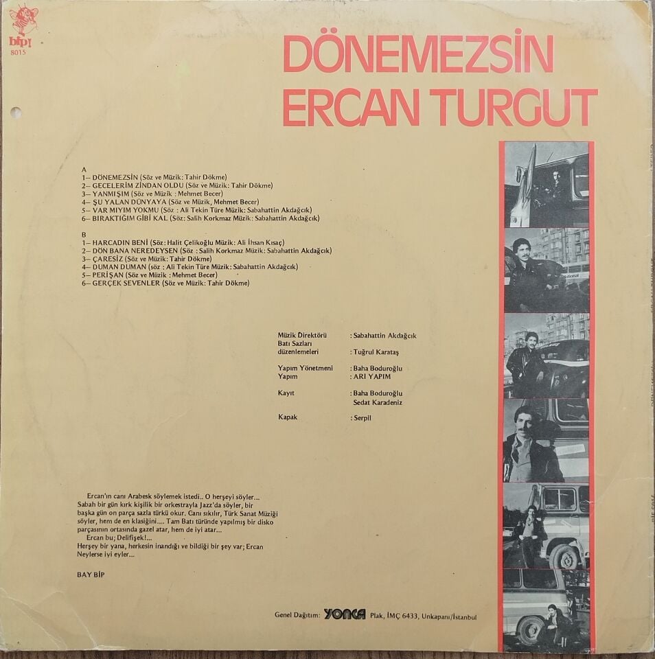 ERCAN TURGUT/DÖNEMZSİN Plak