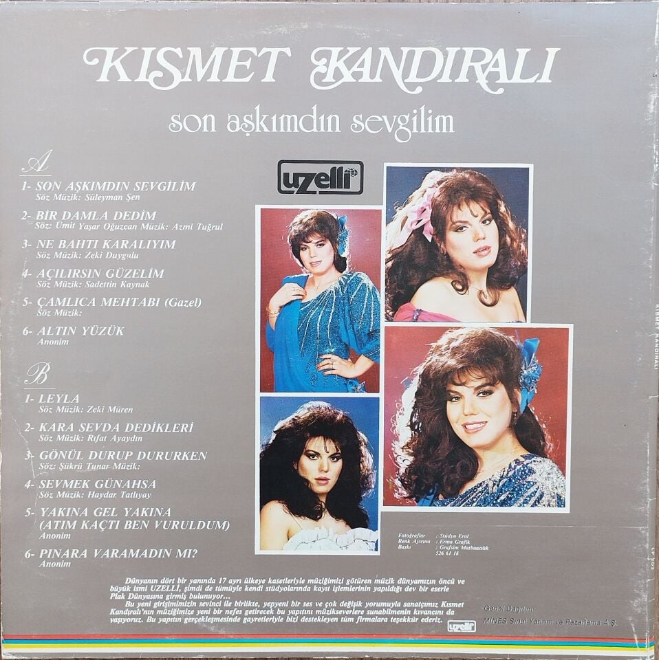 KISMET KANDIRALI/SON AŞKIMDIN SEVGİLİM LP Plak