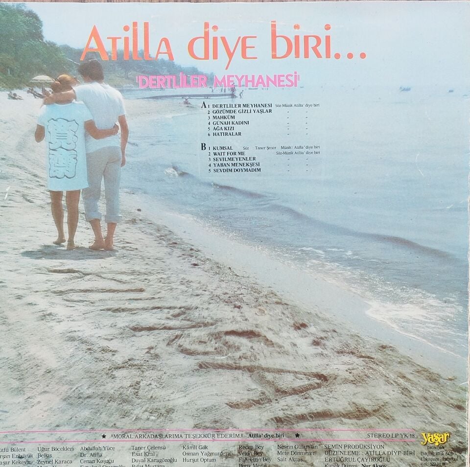 ATİLLA DİYE BİRİ/DERTLİLER MEYHANESİ LP Plak