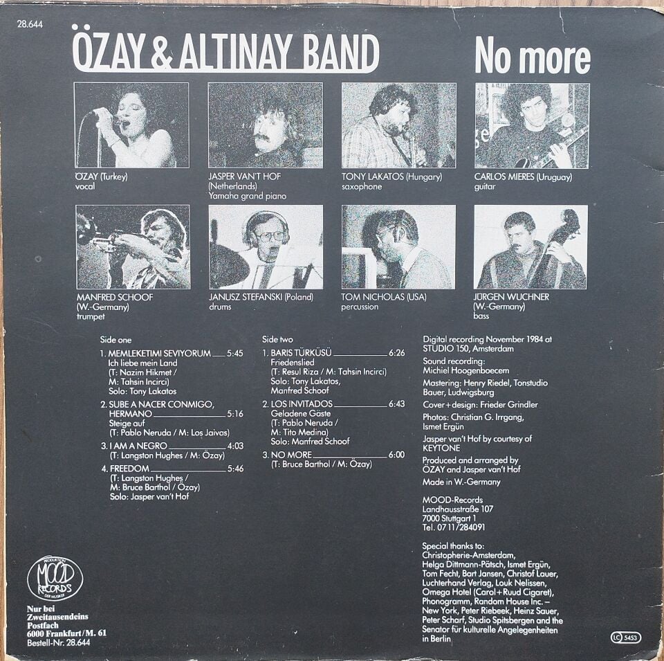 ÖZAY&ALTINAY BAND LP Plak