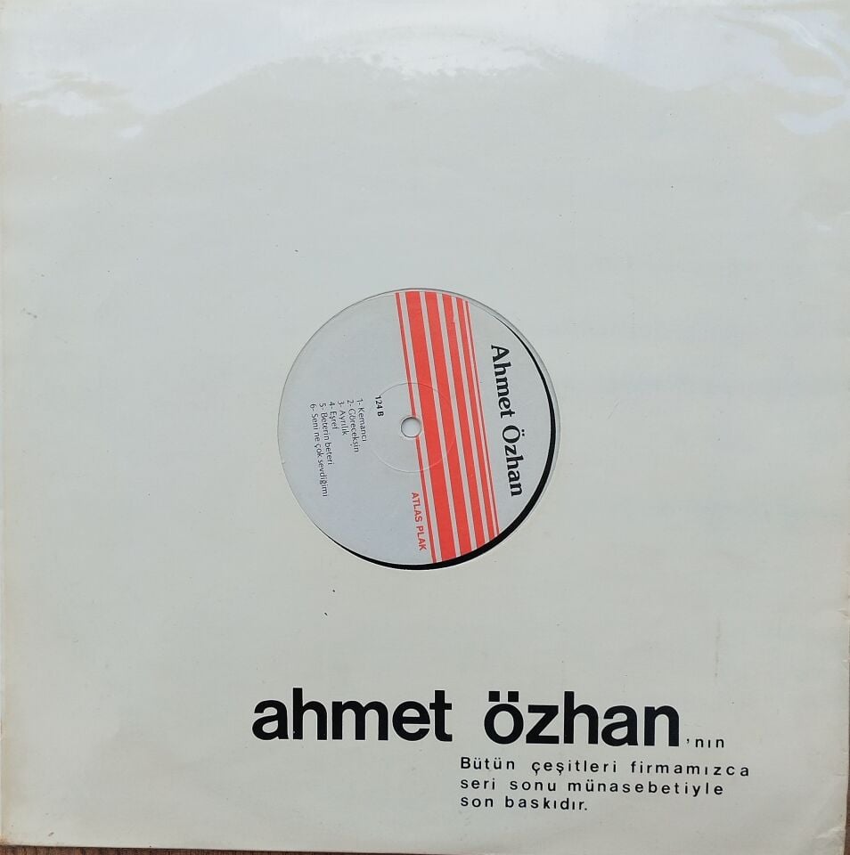 AHMET ÖZHAN-GÜNÜMÜZÜN SEVİLEN ŞARKILARIYLA LP Plak