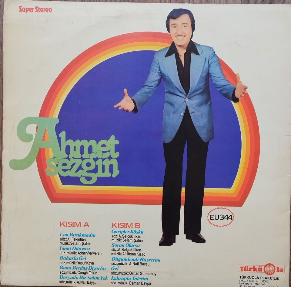 AHMET SEZGİN-LP PLAK Plak