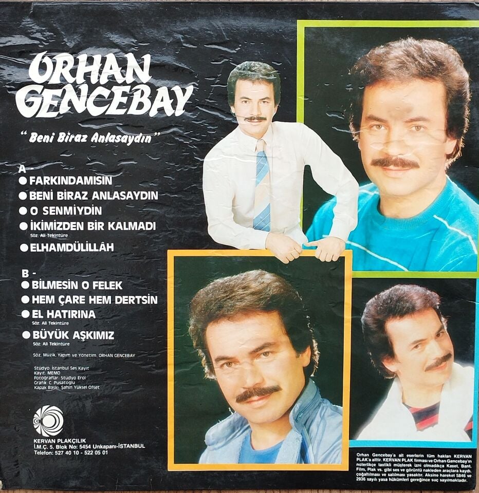 ORHAN GENCEBAY-BENİ BİRAZ ANLASAYDIN LP Plak