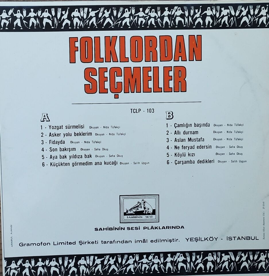 Folklordan Seçmeler LP Plak