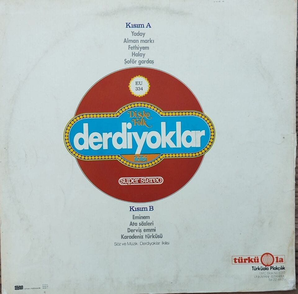 Derdiyoklar İkilisi – Çoban Mamoş - Disco Folk LP PLAK
