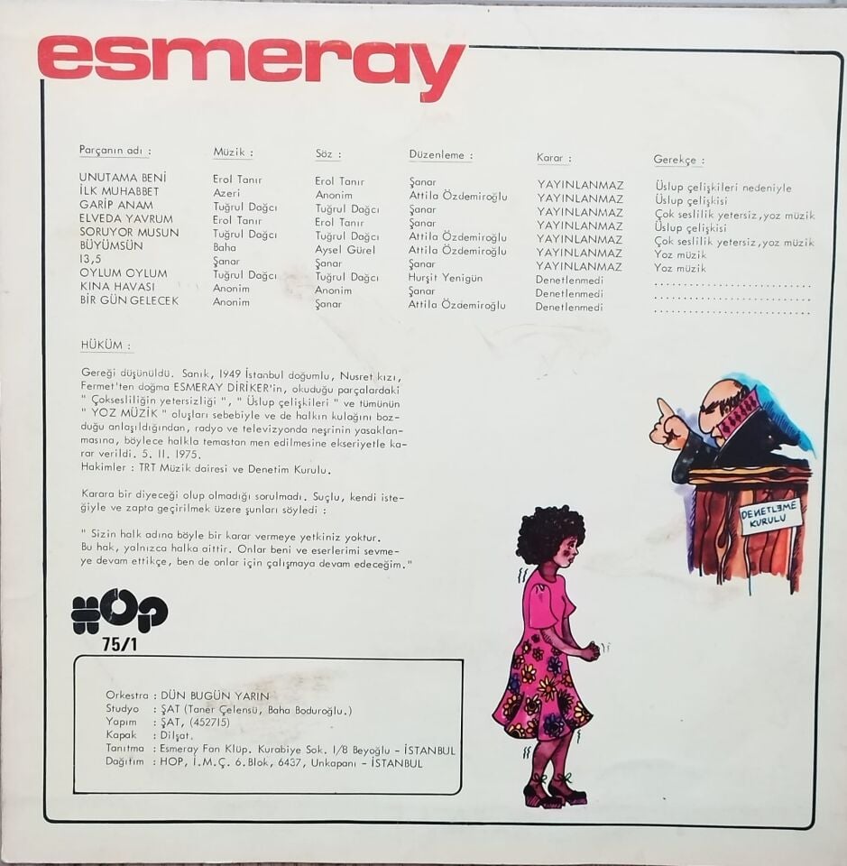 Esmeray – Yayınlanmaz LP PLAK