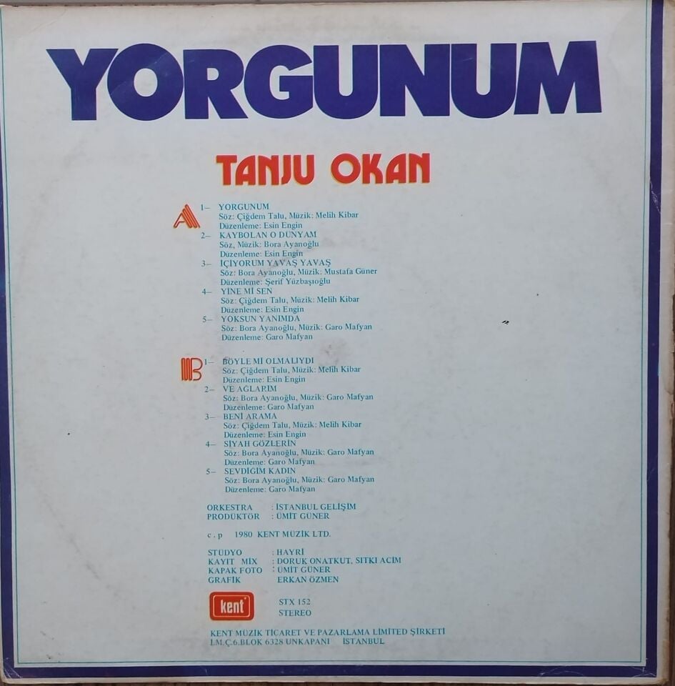 Tanju Okan – Yorgunum LP PLAK